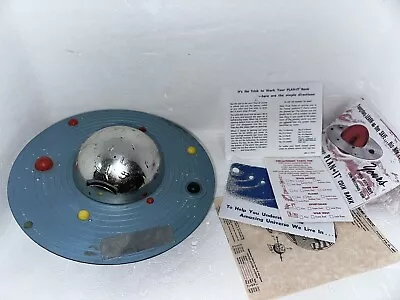 Vintage Astro Plan-it Bank Berzac Astro Mfg. W Feet & Key Planet Space Toy Bank • $45