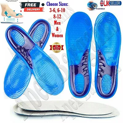 Sports Running Shoe Insoles Orthotic Shock Absorb Olympic Inner Sole Arch Unisex • £4.25