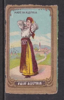 Old Glazed Matchbox Label Austria Fair Austria Miniature Size • $2.79