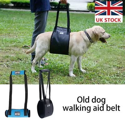 Pet Dog Lifting Harness Front Rear Legs Support Sling Aids 4 Sizes-2 Colours UK • £8.53