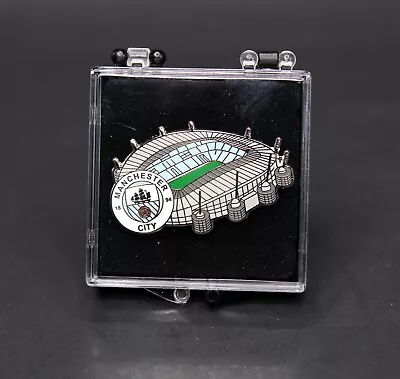 Manchester City FC Etihad Football Stadium Pin Badge In Display Case RARE • $21.99