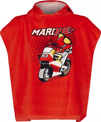 PONCHO Kids Towel Repsol Honda Rider Bike MotoGP Marc Marquez 93 Childrens US • $26.99