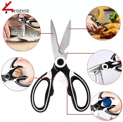 Kitchen Scissors Super Sharp High Quality Modern Multi Purpose Meat Nuts • £6.25