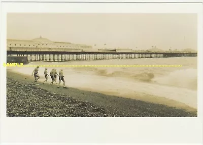 £0.50 • Buy Brighton, Winter Bathers By Palace Pier Real Photo For Expo'92 Seville, Postcard