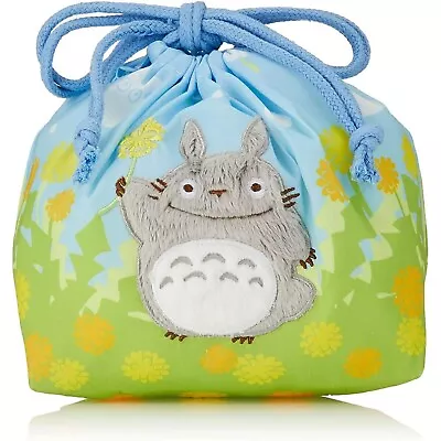 My Neighbor Totoro Drawstring Bag (Dandelion & Totoro ) Studio Ghibli New Japan • £26.44