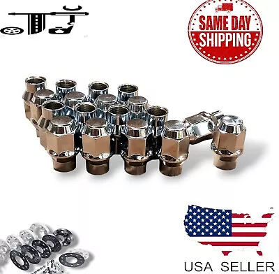 20x Chrome 12x1.5 ET Style Acorn Lug Nut 3/4  Hex Fit Ford Lincoln Mercury Model • $21.99