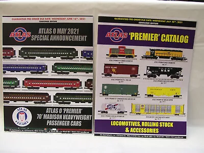 Brand NEW Atlas O Scale Premier Year 2021 Full Color Train Catalogs  Two Pack • $2.99