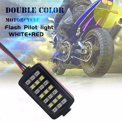  LED Strobe Flasher Warning Brake Tail Light Amber Red For Motorcycle Car Truck • $6.98