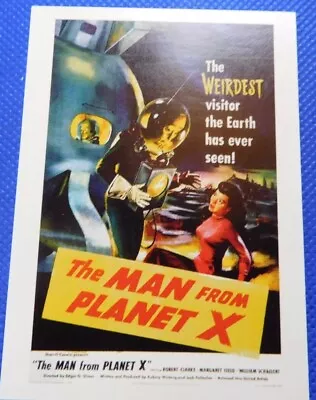 #3 Man From Planet X Vintage 1997 Horror / Sci-fi Movie Poster Card • $5.50