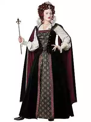 Queen Elizabeth Royal England Renaissance Medieval Book Week Womens Costume • £118.74
