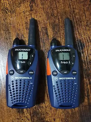 Motorola Talkabout FR60 Walkie Talkie 2 Way Radio Set Of 2 (TESTED WORKING) • $16.02