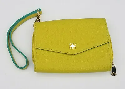 Miche Clutch Purse Lime Green Wristlet Wallet Teal Chartreuse • $14.95