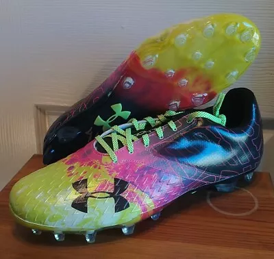 Under Armour Mens Spotlight Lux LE Drip Football Cleats Size 14 3023379-001 • $74.99