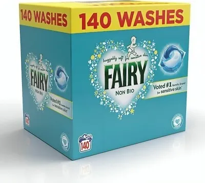 Fairy Non Bio Pods Laundry Detergent Washing Liquid Pods/capsules • £19.99