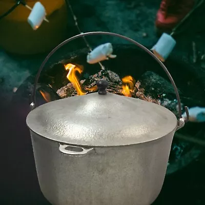 Vintage Majestic Cookware Club Aluminum Dutch Oven Kettle Lid 5 Quart Handle • $44.99