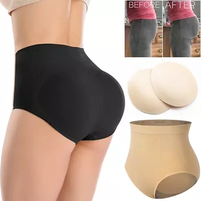 Women's Seamless Padded Belly Control High Waist Pants Bum Lifter Body Shaper UK • £6.79