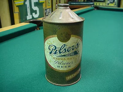 Pilser's Beer Cone Top Beer Can 32 Oz Quart • $469