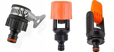 Universal Tap To Garden Hose Pipe Connector Mixer Kitchen Tap Adapter Orange • £7.39