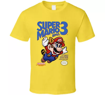 Super Mario Brothers 3 Nes Video Game Cover T Shirt • $23.99