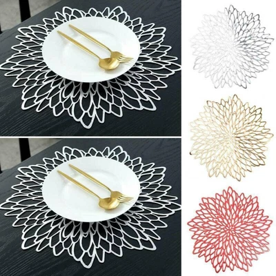 $11.49 • Buy Placemats Place Mat Coasters Washable Dining Table Wedding Party Mats Decors