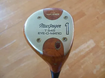 MacGregor T945 Eye-O-Matic Persimmon Wood Driver • $59.95