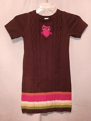 NWT NEW Girls Gymboree Fall For Autumn Brown Sweater Dress Size 6 • $16