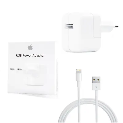 Original Apple IPAD USB Charger Cable Power Supply Lightning IPAD Mini / Pro/Air • £18.89