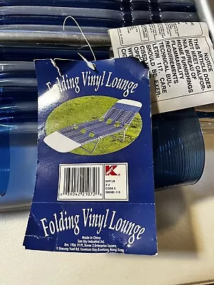 NEW Kmart Vintage Folding Chaise Lounge Lawn Chair Jelly Tube UNUSED Condition A • $110