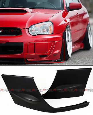 For 2004-05 Subaru Impreza Wrx Sti Gd 2pc Front Bumper Side Splitters Covers Cap • $67.94