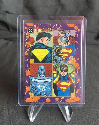 Skybox - Dc Bloodlines Superman Man Of Steel No# Insert Promo Trading Card 1993 • $1.99