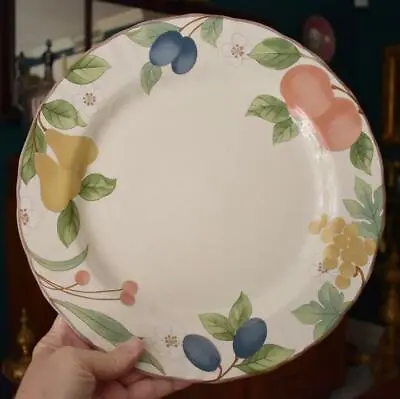 Lovely Mikasa Country Classics Fruit Panorama Large Round Chop Plate • $10.99