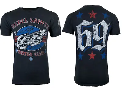 $23.95 • Buy Rebel Saints By Affliction Men's T-shirt  T-shirt SPEED RAIL Wings Tattoo Biker