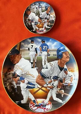 1987 Yankee Tradition Mantle-Mattingly Plate #1685 Sports Impressions 10  & Mini • $29.95