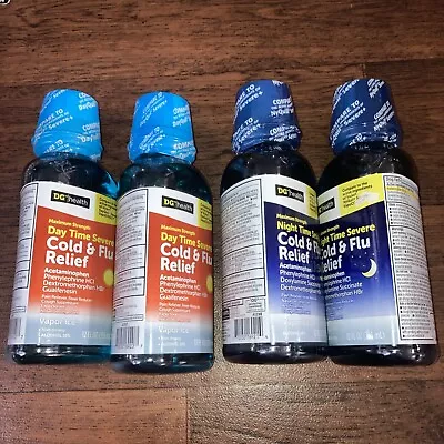 4 Lot DG Health Cold & Flu Relief Maximus Strength Vapor Day And Night • $29.99