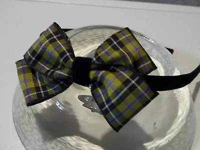 Ladie Velvet Headband Hair Band Aliceband Hair Bow Tartan/plaid/ Cornish/ Celtic • £4.99