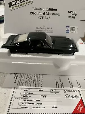 Limited Edition 1965 Ford Mustang GT 2+2 Danbury Mint  #691/1965 • $350