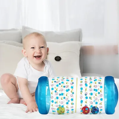 Hot Inflatable Baby Roller Toy With Colorful Ball Baby Crawling Auxiliary Roller • £12.93