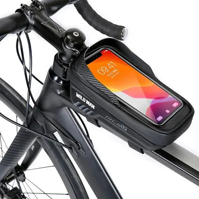 Bike Front Bag Cycling Top Tube Frame Case MTB CellPhone Holder Pouch Waterproof • $11.99