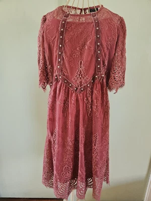 £0.99 • Buy Topshop Burgundy Dress