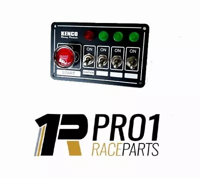 Kenco Racing 4 Switch Panel Push Button Start Ignition Panel Kit Speedway Drag  • $109