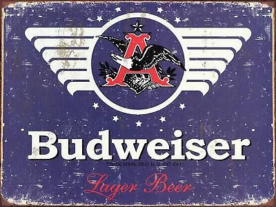 £3.93 • Buy Budweiser, Retro Metal Sign Vintage / Man Cave / Bar / Pub A4 A5 A6