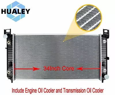 34  Radiator For Chevy Silverado Suburban 1500 2500 Tahoe GMC Yukon 5.3 6.0 6.2L • $90