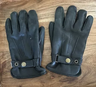 Justin Deerskin Leather Gloves Mens XL Black Thinsulate SOFT • $18.50