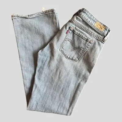 Vintage Levi's 545 Womens Low Rise Boot Cut Size 6 Jeans Light Wash #0196ED • $23.39