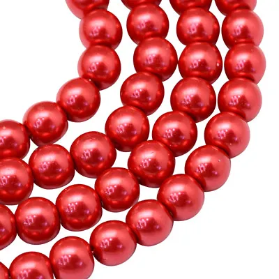 £1.40 • Buy ❤ 3,4,6,8,10,12mm Glass Pearls Beads CHOOSE COLOURS SIZES Jewellery Making UK ❤