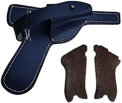 £34.46 • Buy German Open Paratrooper Holster For P08 Black Color With P08 Luger Wooden Grip