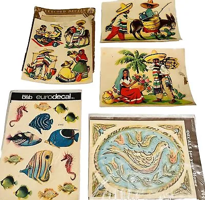 Lot Of 3 Vintage Packages Of Decorator Decals Meyercord BSB Fish Bird Mexico++ • $13.99
