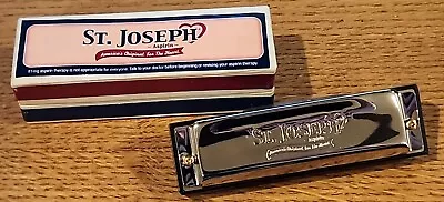 Vintage 2004 ST. JOSEPH Aspirin Hohner Harmonica With Box NOS New Old Stock • $21.99