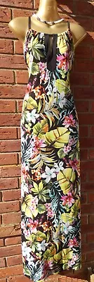 Wallis Floral Multicoloured Maxi Dress Size 16 - VGC • £10