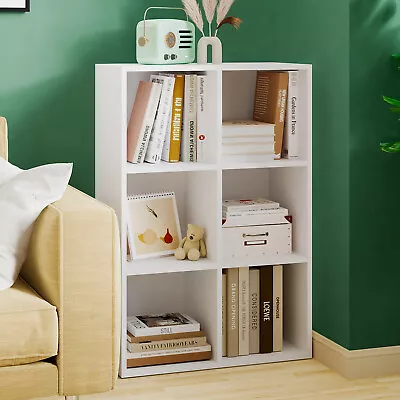 6 Cube Display Shelf Bookshelf Unit Storage Bookcase For Study Room • $69.90